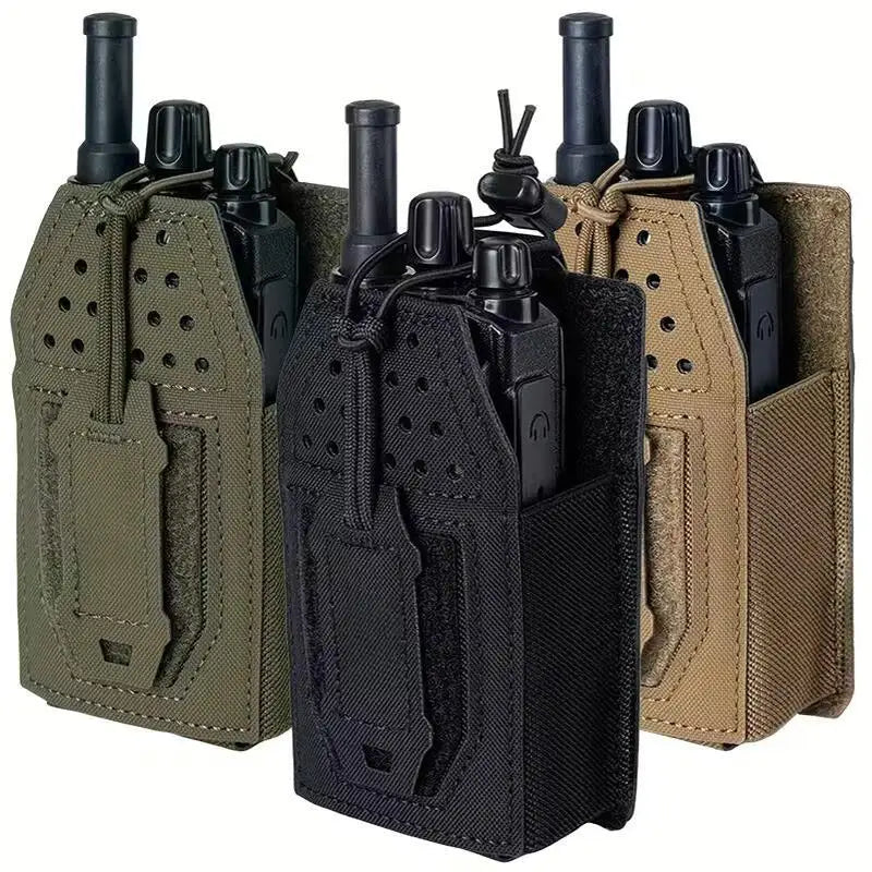 Tactical Radio Pouch — MOLLE Walkie Talkie Holder