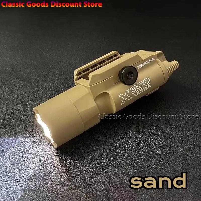Tactical Light X300 X300U Nylon Pistol Gun Strobe LED Light Fit 20mm Rail Airsoft Hanging Hunting Flashlight