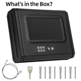 Gun Safe Box for Pistols Quick-Access Gun Lock Box Biometric Gun Safe