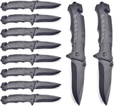Tactical Folding Knife 10Pack Lock Knife 3.4 Inch EDC Outdoor Camping