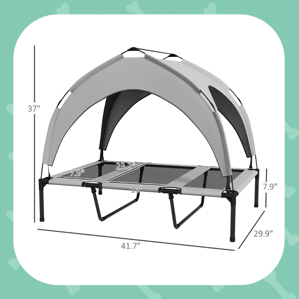 Elevated Dog Bed with Canopy