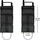 2Pcs Rifle Sling Racks, Car Seat Back Tactical Gun Hanging Bags, Multi-Pocket Gun Oxford Carry Case for Hunting Auto Truck Use