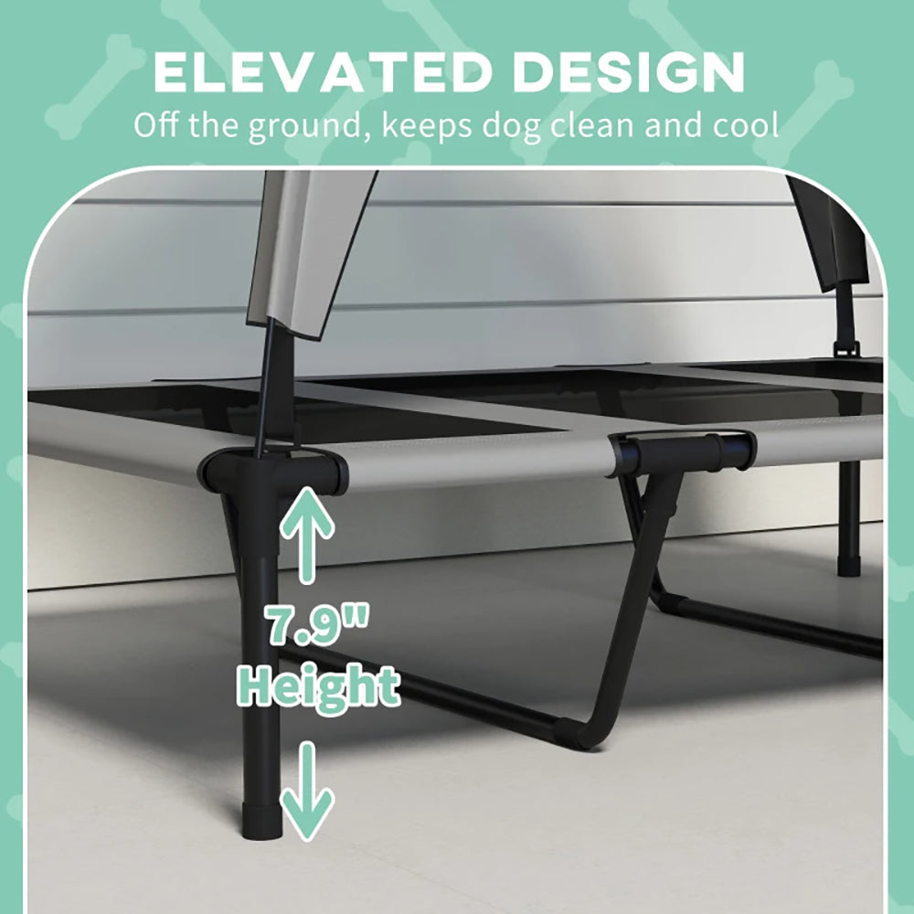 Elevated Dog Bed with Canopy