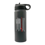 Fishing Rod American Flag 20oz Sport Bottle