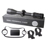 Optics Continental HD 2-12x50 Riflescope Clear View Hunting Rifle