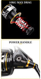 AP POWER SW Spinning Fishing Reels 6000/8000/10000 Gear Ratio 5.0:1