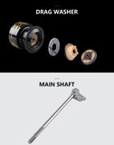 Sipnning fishing reels XENOS III HP metal spool Saltwater Wheel 6+1BB